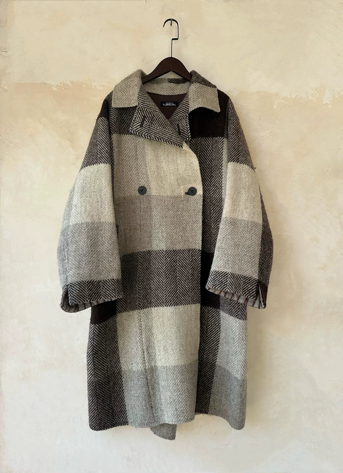Issey Miyake 1997 Plaid Jacket Wool Coat