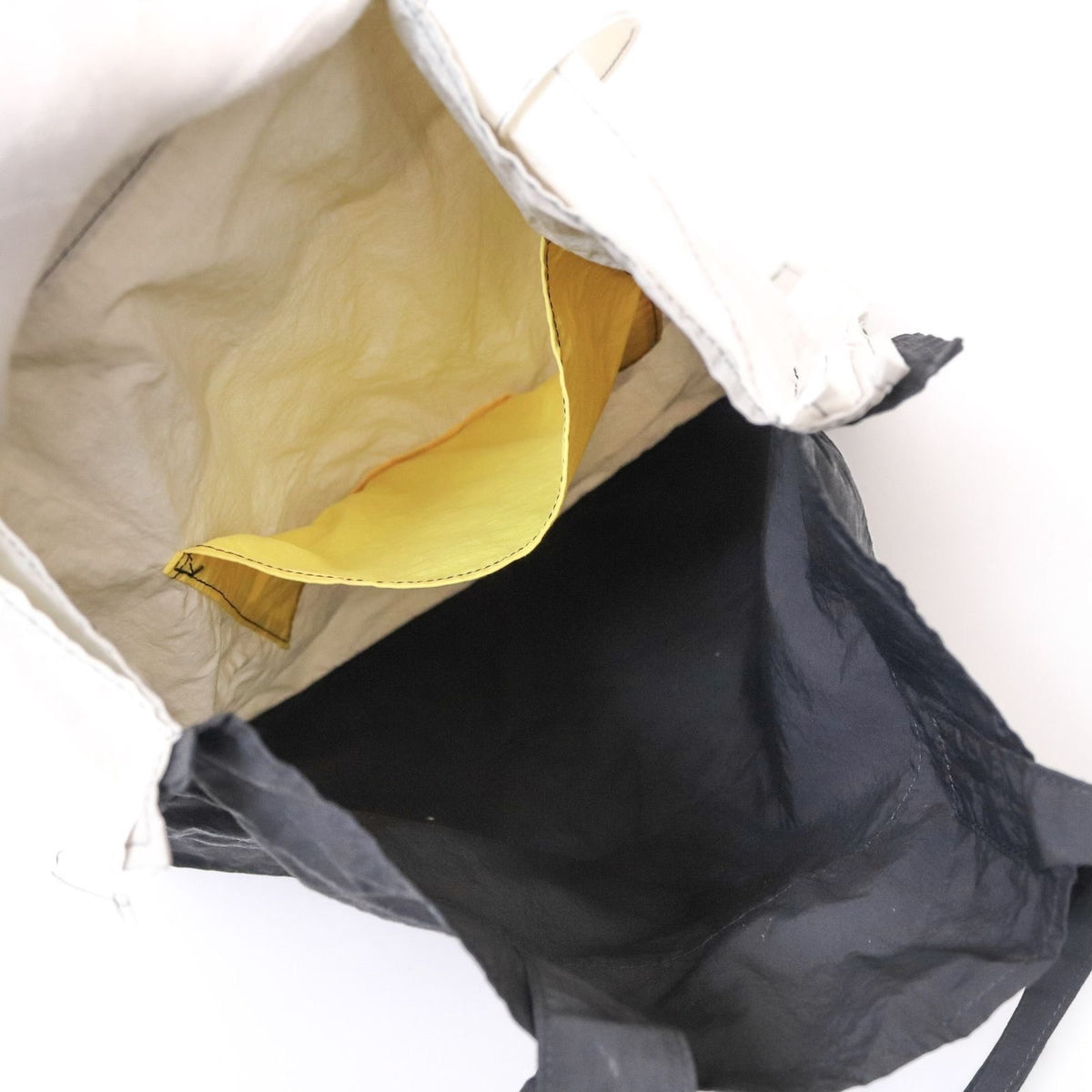 Issey Miyake Overlap Splice Canvas Tote Bag