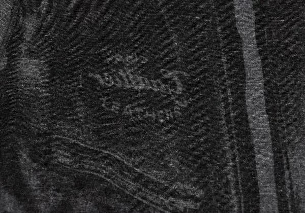 Jean Paul Gaultier Vintage Dark Grey Patterned Top