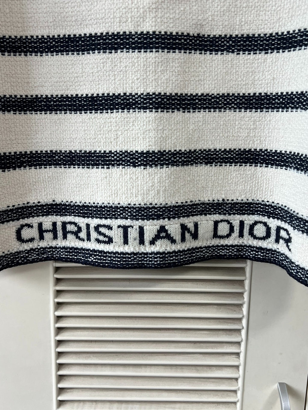 Dior Short Sleeve Striped Jacket