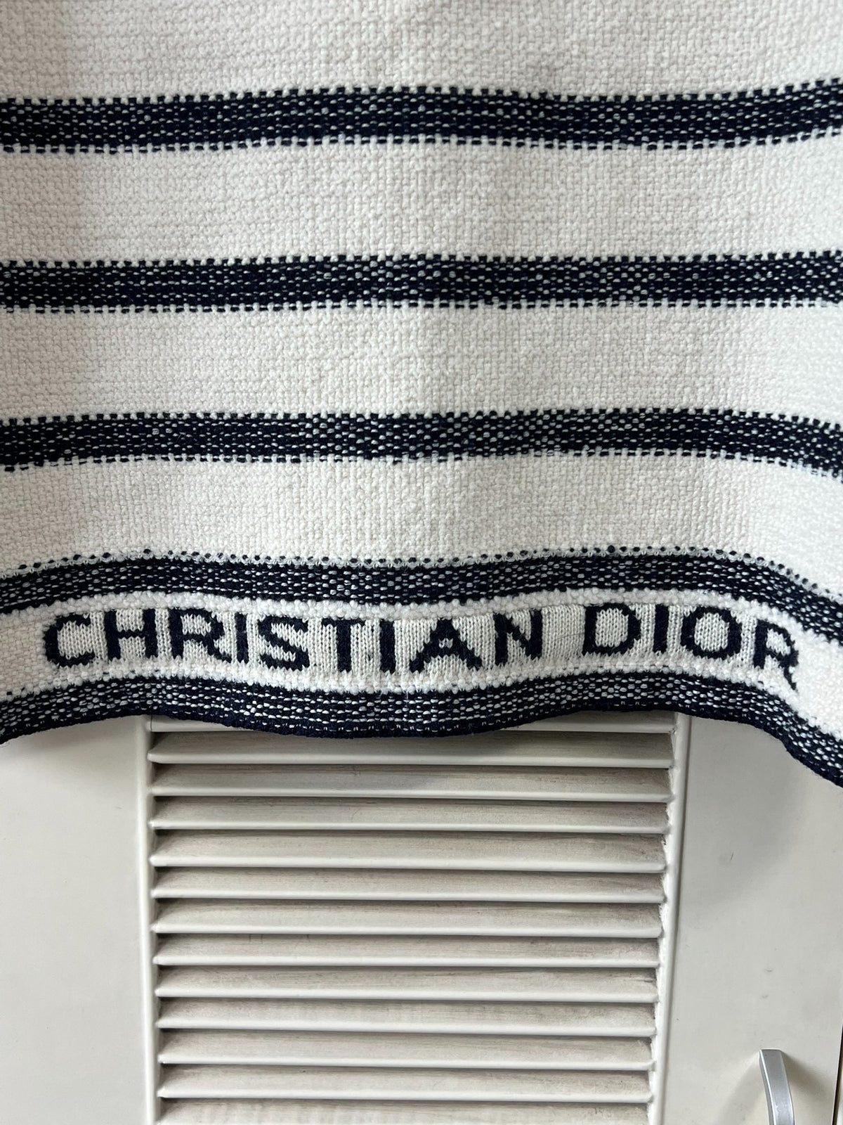 Dior Short Sleeve Striped Jacket