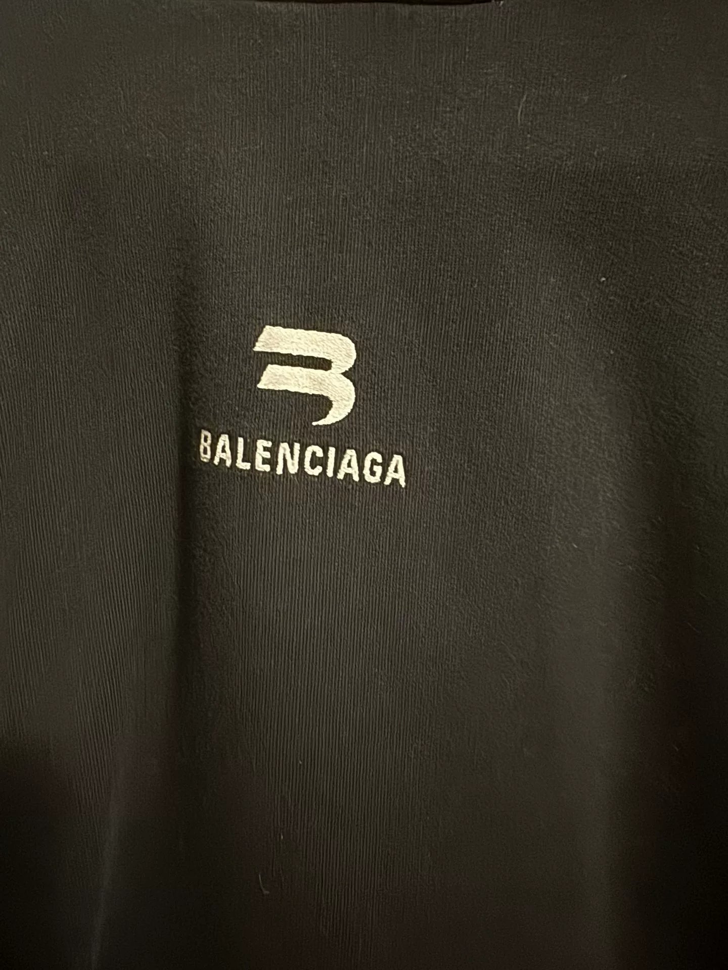 Balenciaga Distressed Double Stripe Hoodie