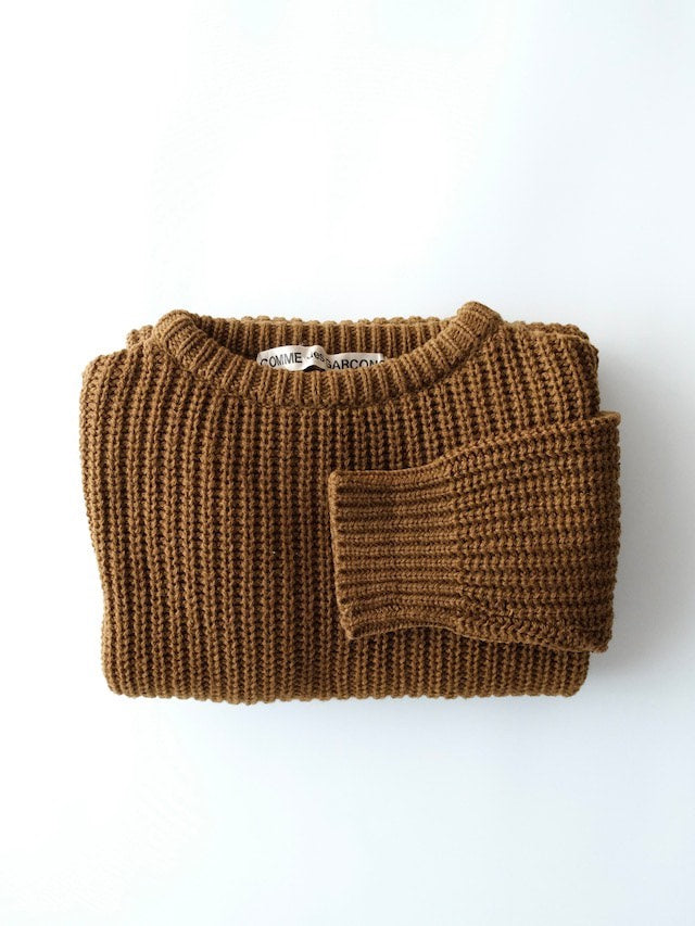 Comme Des Garçons 1970s Wool Blend Knit Sweater