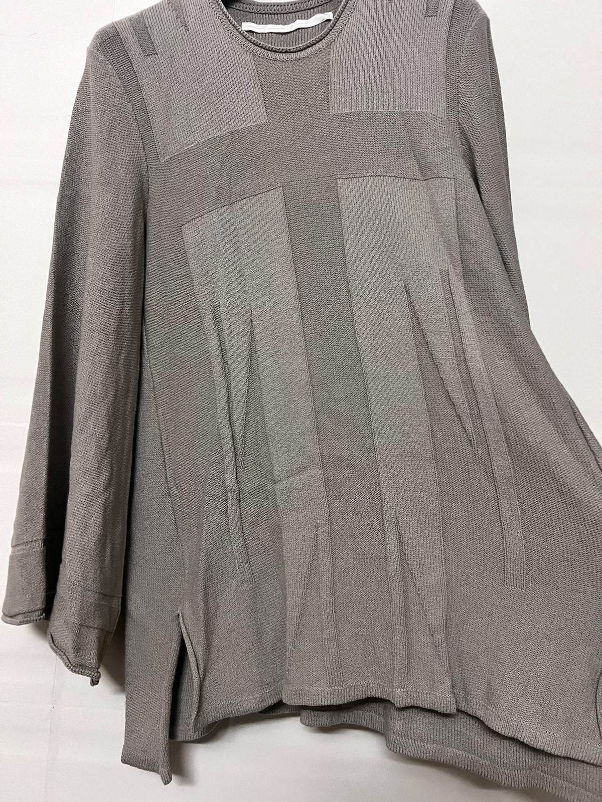 Julius Long Sleeve Top Knit Khaki Sweatshirt