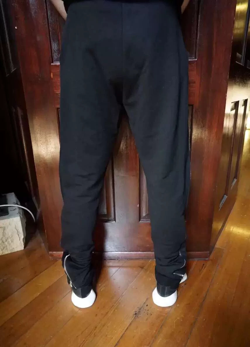 HBA Hood By Air FW15 Yard sweatpants Black Cotton Pants