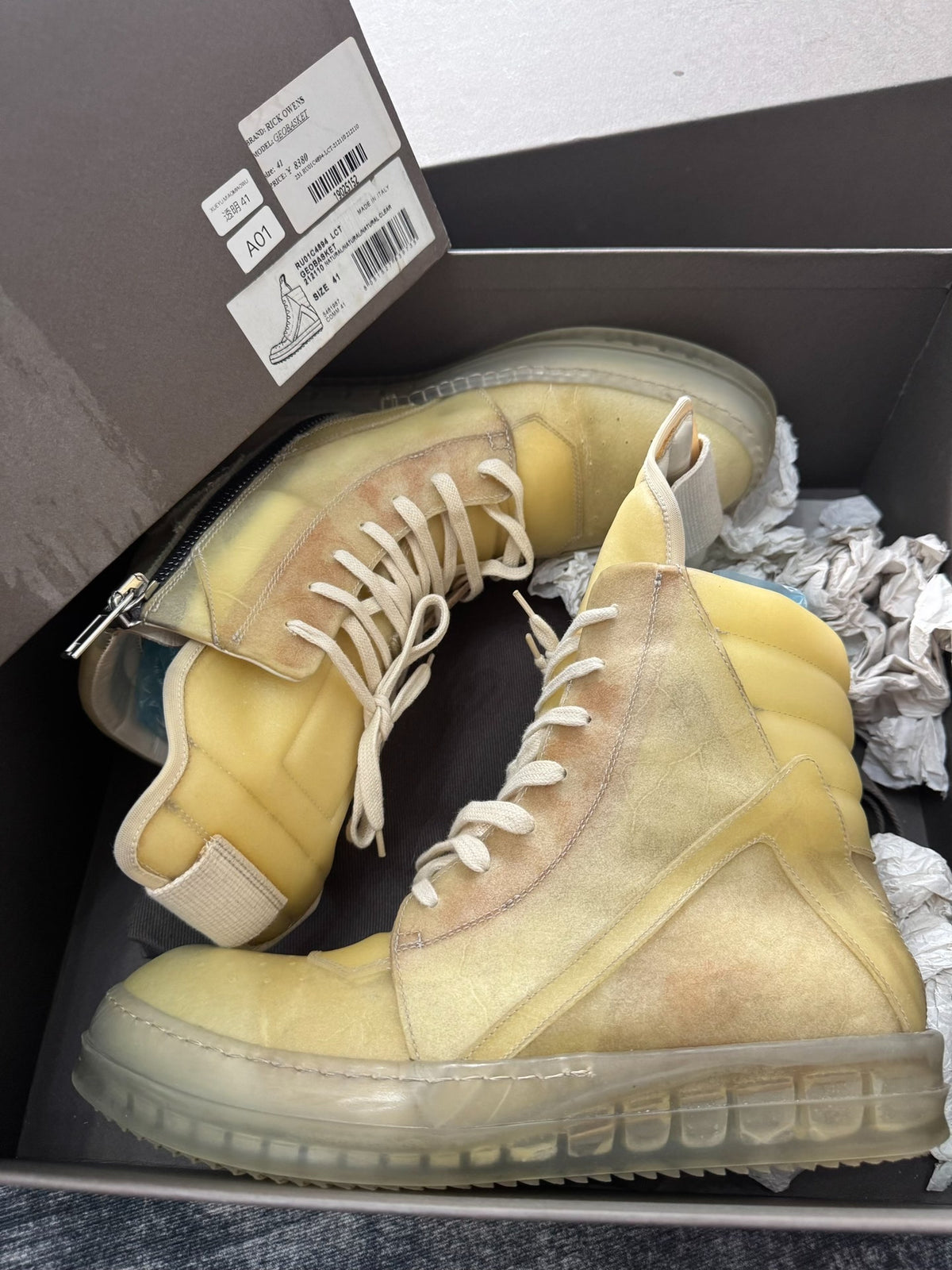 Rick Owens Inverted-Triangle Sneakers