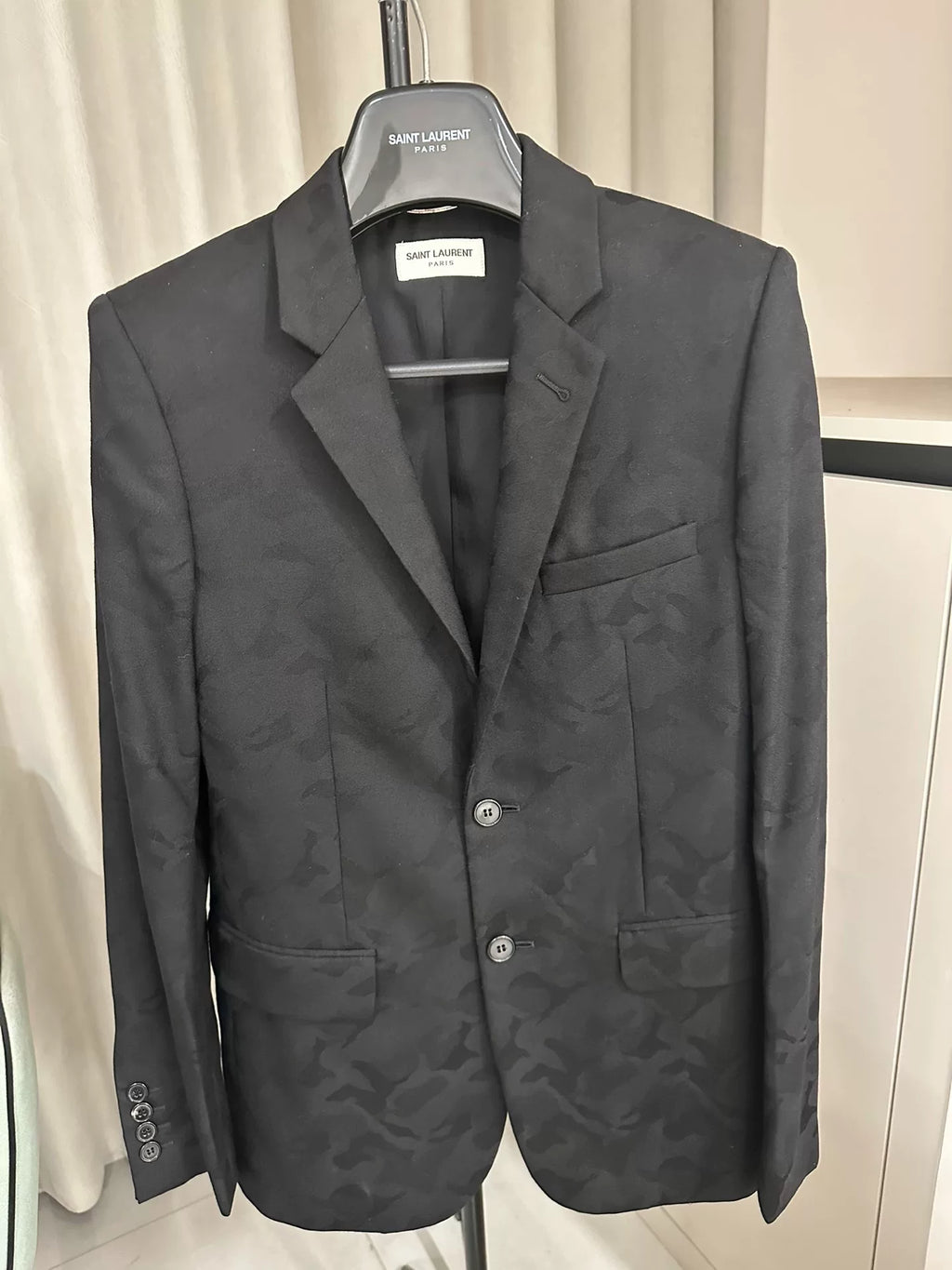 Saint Laurent SS16 Jacquard Blazer by Hedi Slimane