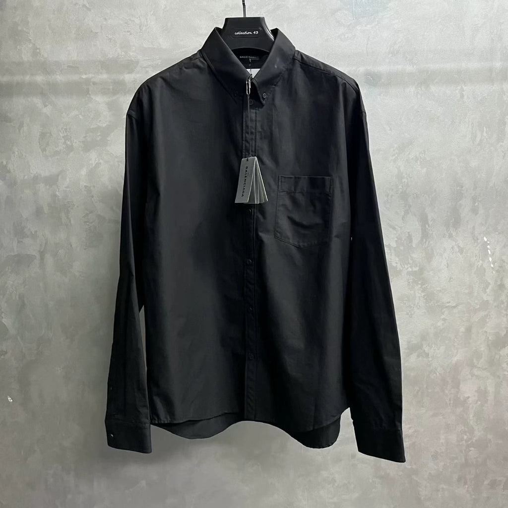 Balenciaga Black Back Logo Print Shirt