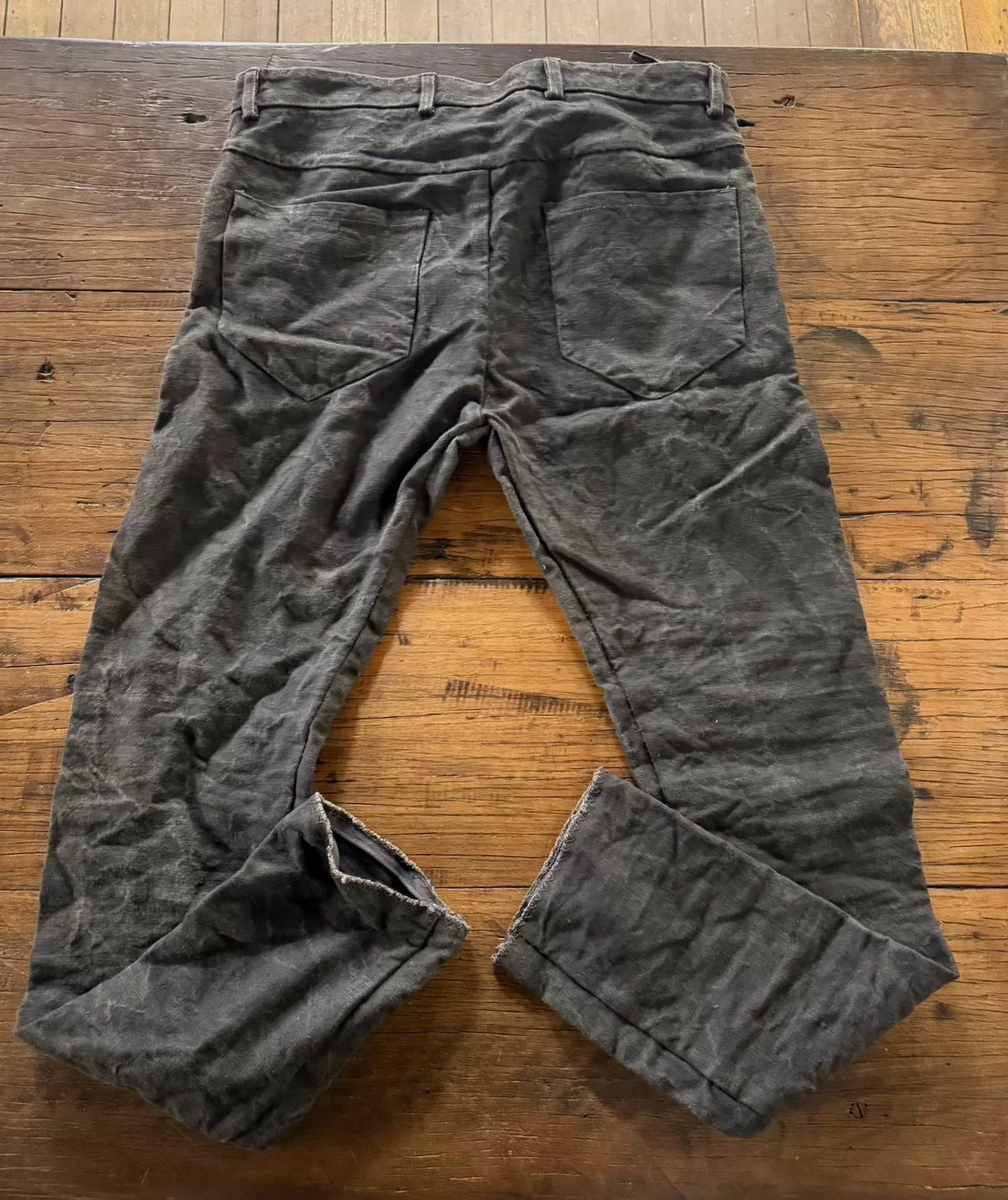 Layer-0 FW17 Green/Grey Sail Hemp 5p Trousers