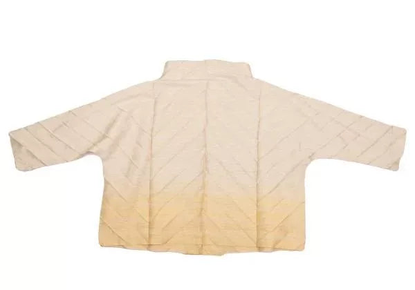 Issey Miyake Vintage Gold Gradient Line Top
