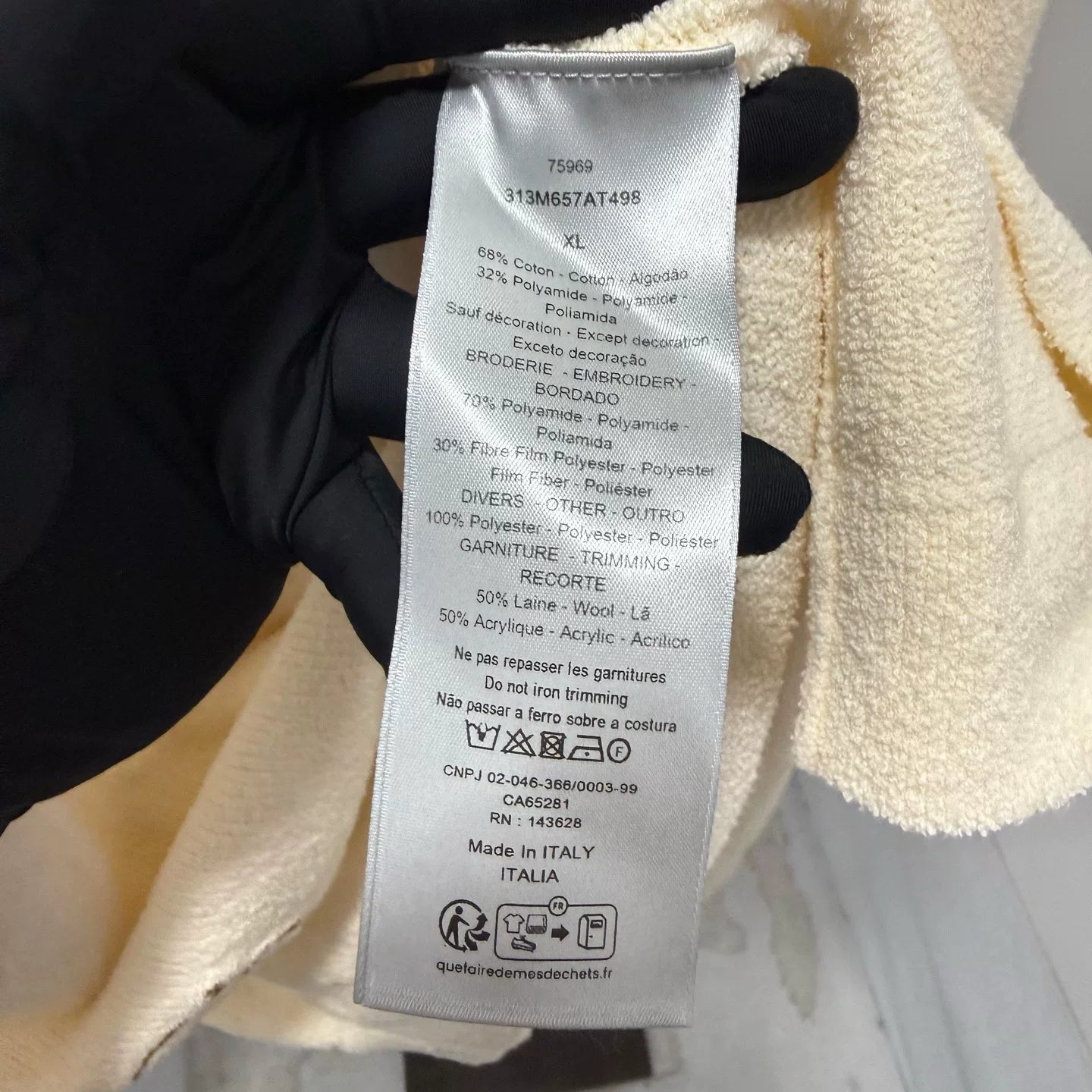 Dior Beige Rabbit  Sweater