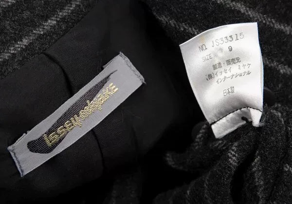 Issey Miyake Vintage Black Stripe Pleated Top