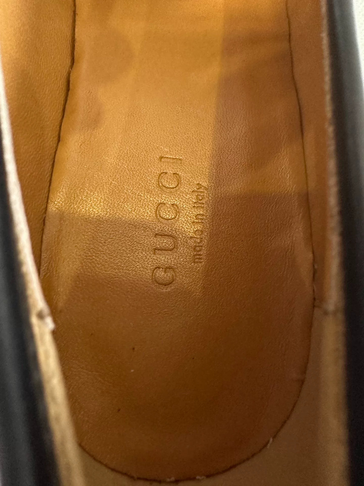 Gucci Black Horsebit Leather Loafers