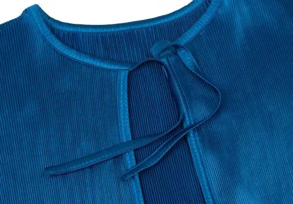 Issey Miyake Vintage Blue Pleated Cardigan