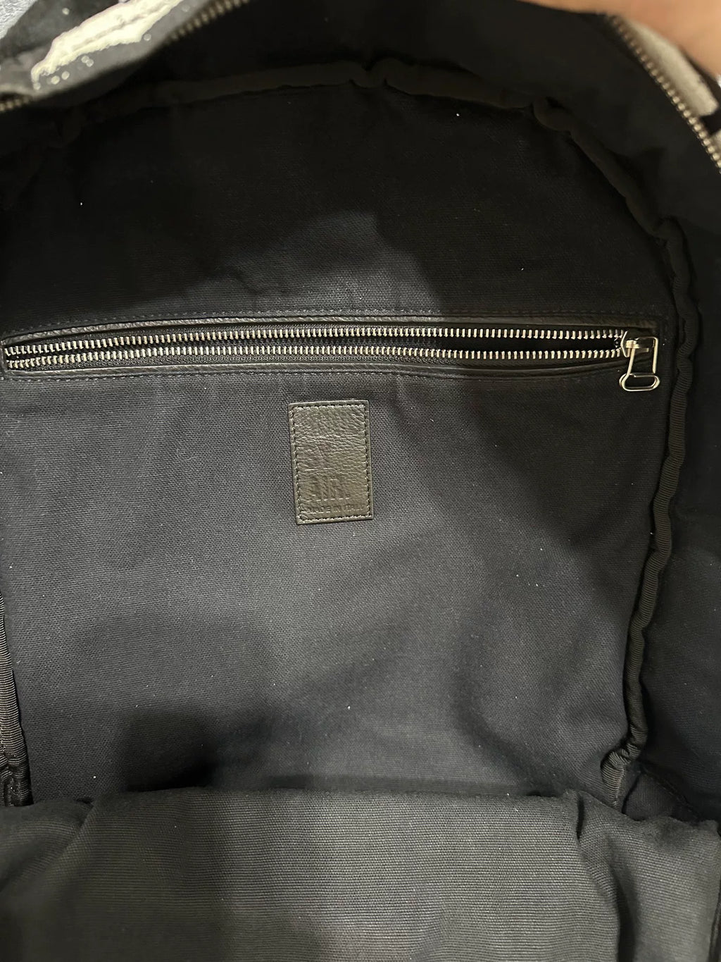 Hood By Air Print Leather Hba SS16 Runway Cracked Paint Backpack