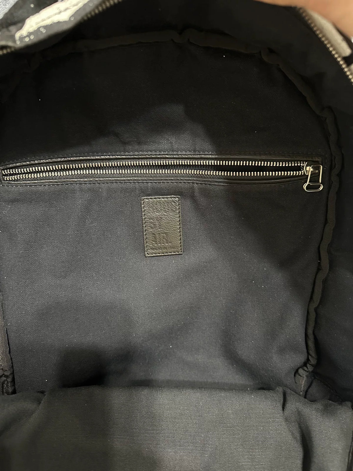 Hood By Air Print Leather Hba SS16 Runway Cracked Paint Backpack