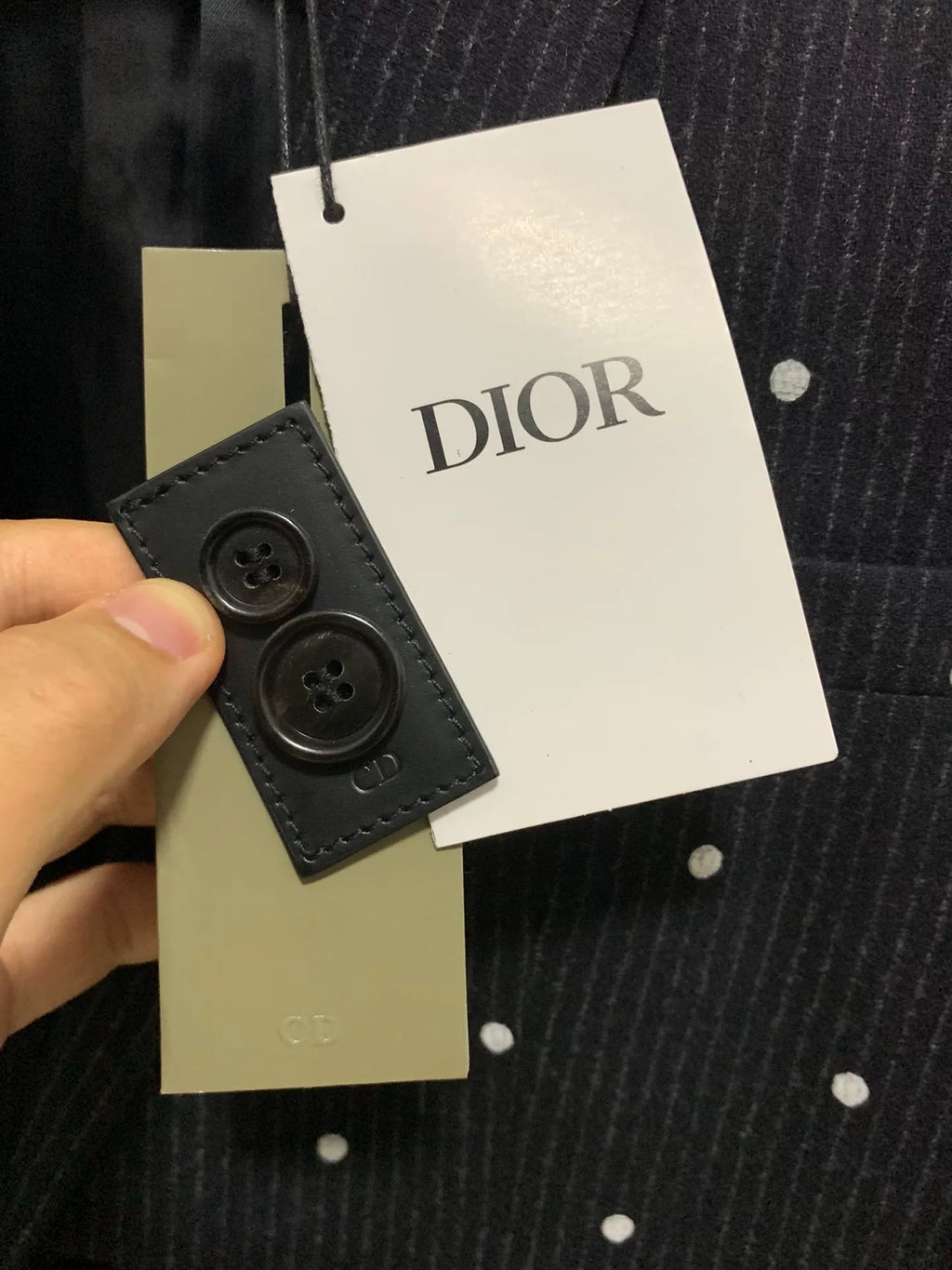 Dior Homme 14FW Runway Polka Dot Wool Suit