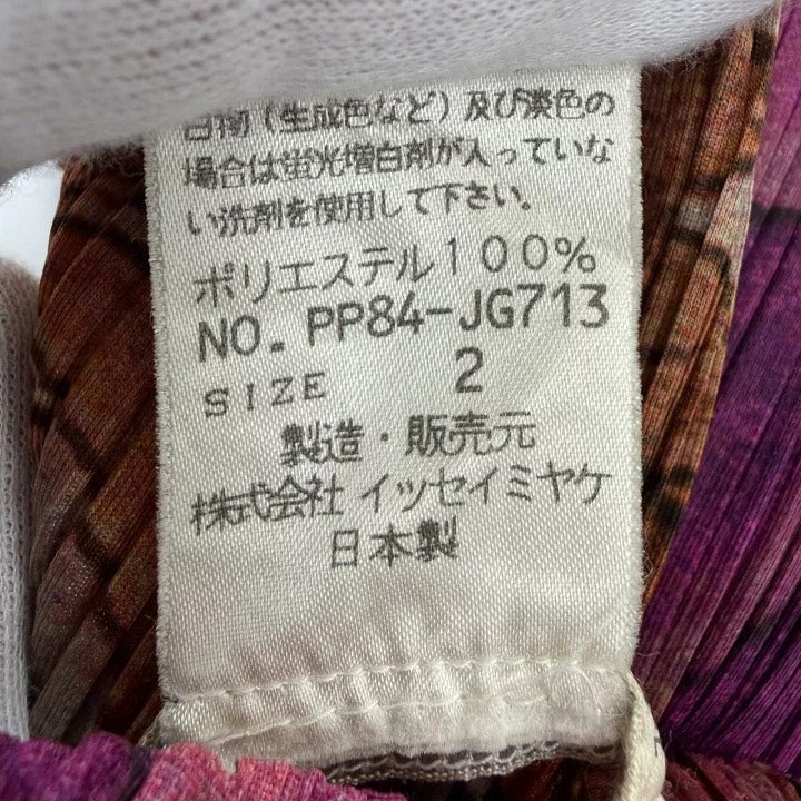 Issey Miyake AW98 Peony Print Pleated Skirt