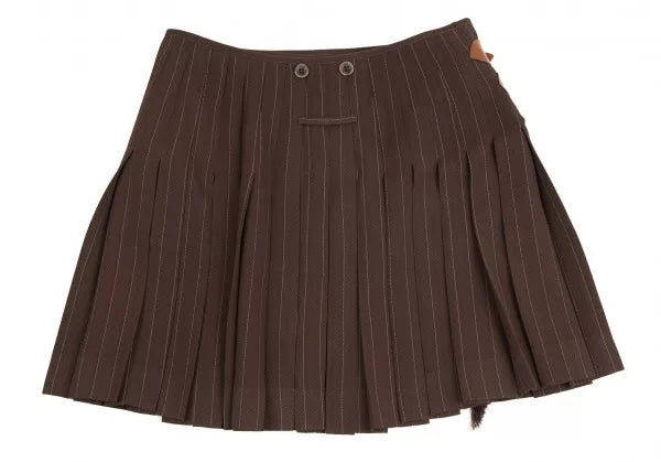 Jean Paul Gaultier Vintage Brown Striped Skirt