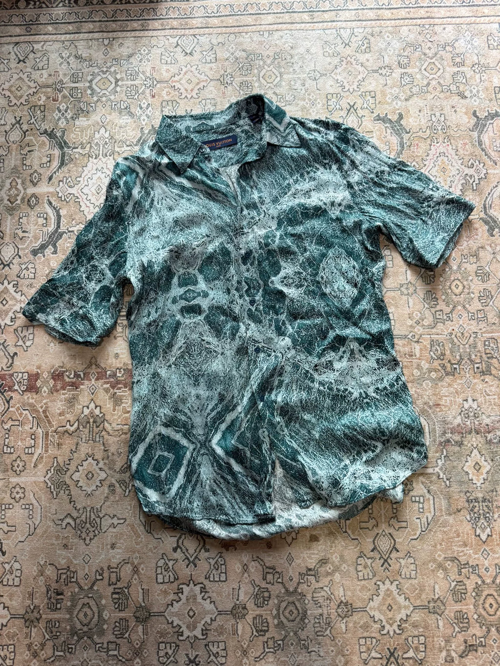 Louis Vuitton FW21 Marble Print Shirt