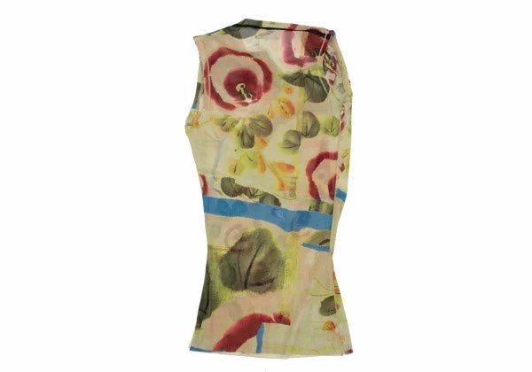 Jean Paul Gaultier Watercolor Floral Sleeveless Top