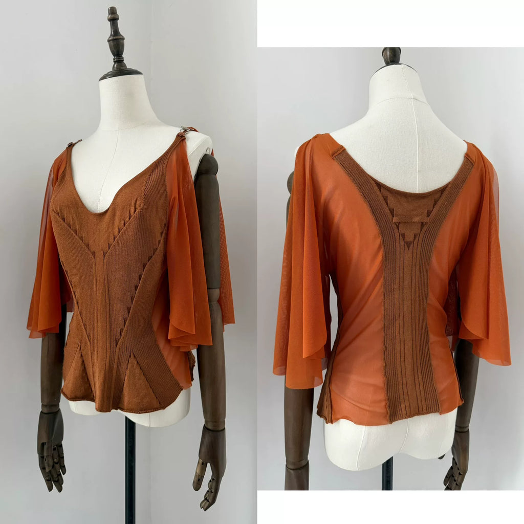 Jean Paul Gaultier Vintage Knit Mesh Top