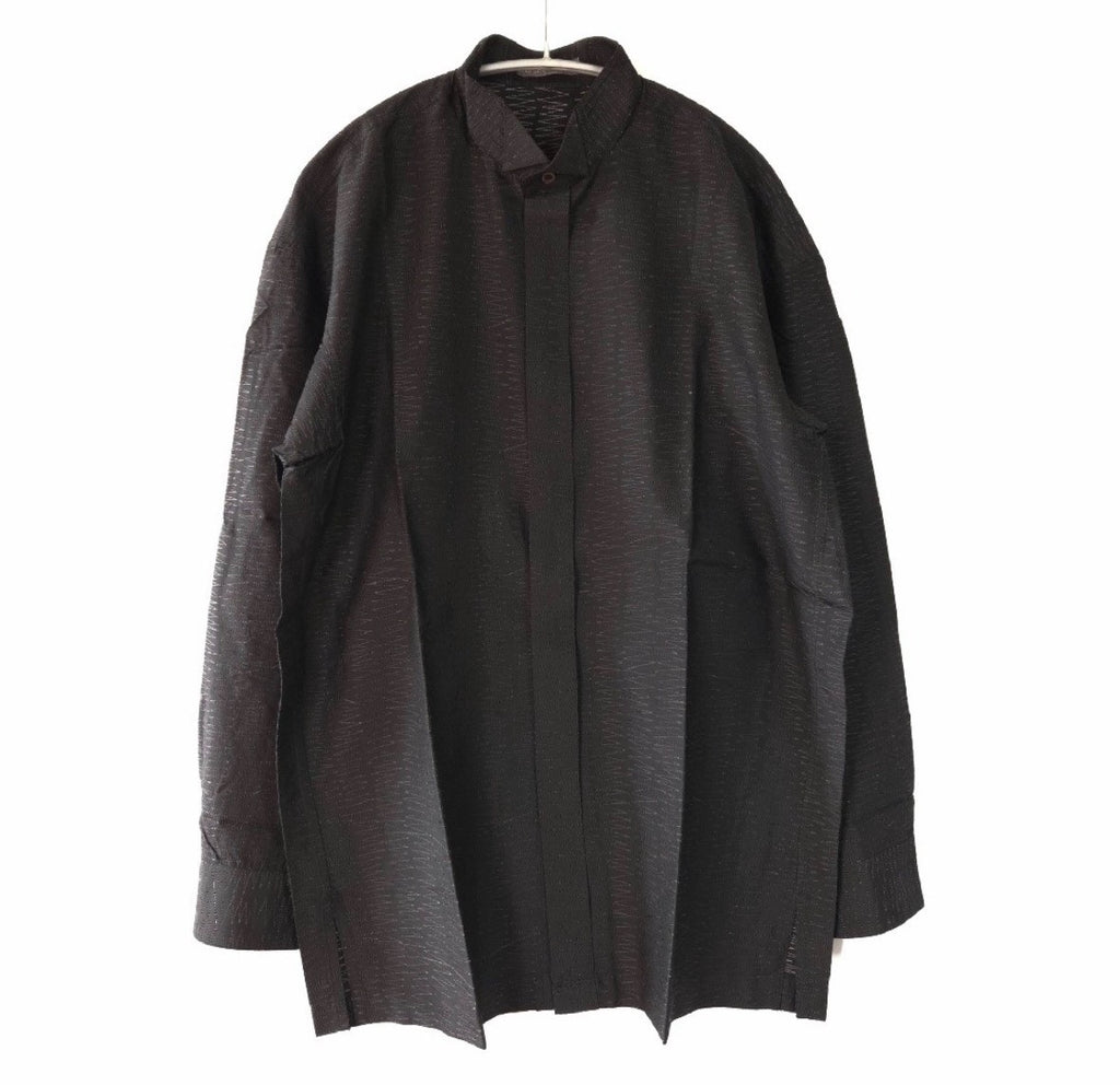 Issey Miyake 1980s Embroidered Long Sleeve Shirt