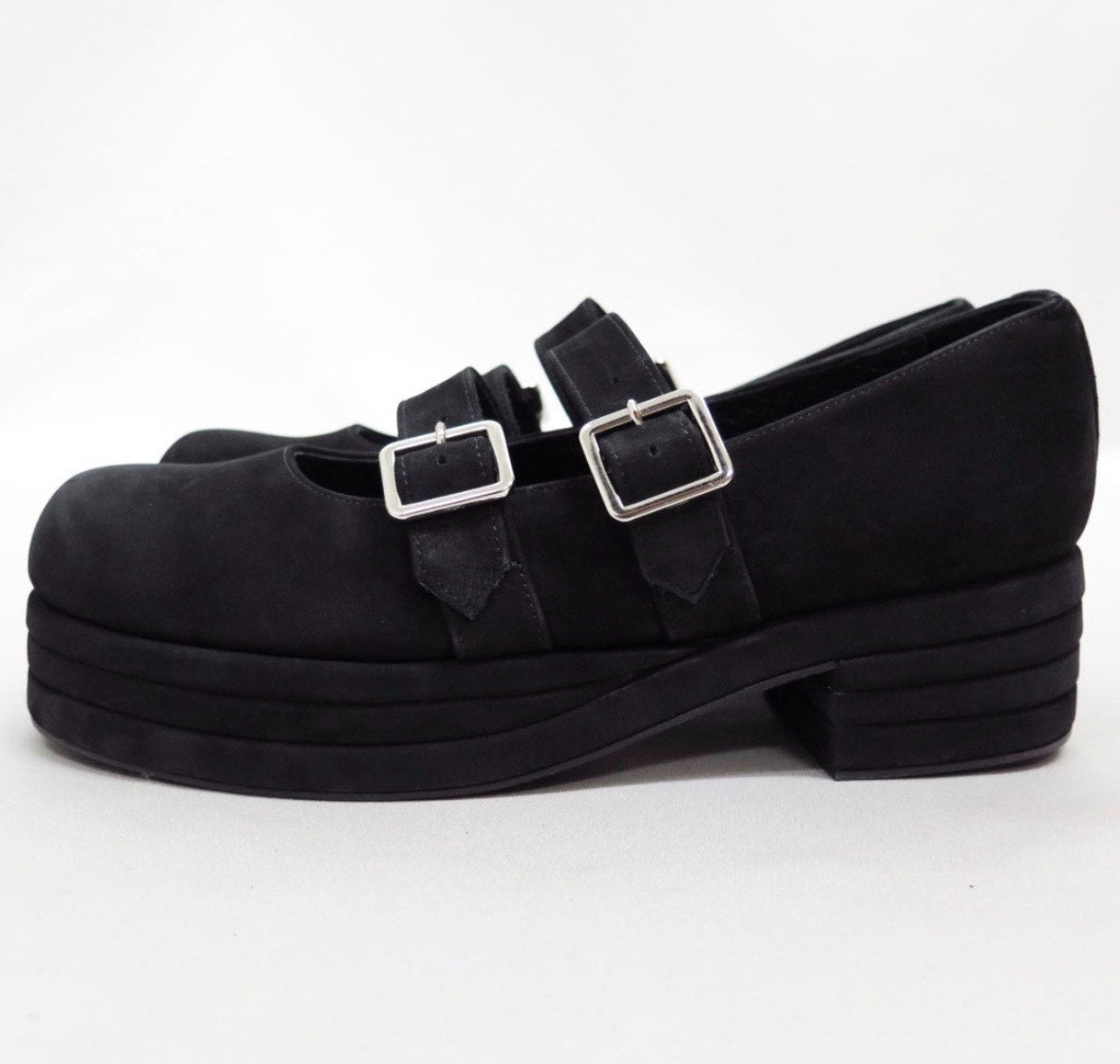 Comme Des Garçons 1990s Double-Buckle Chunky Mary Jane Heels