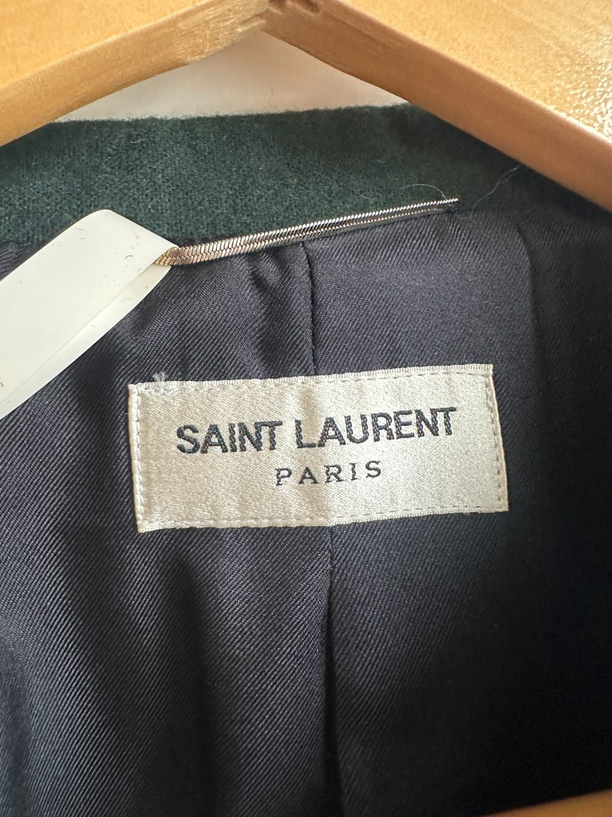 Saint Laurent FW14 Four-Pocket Wood-Button Wool Jacket