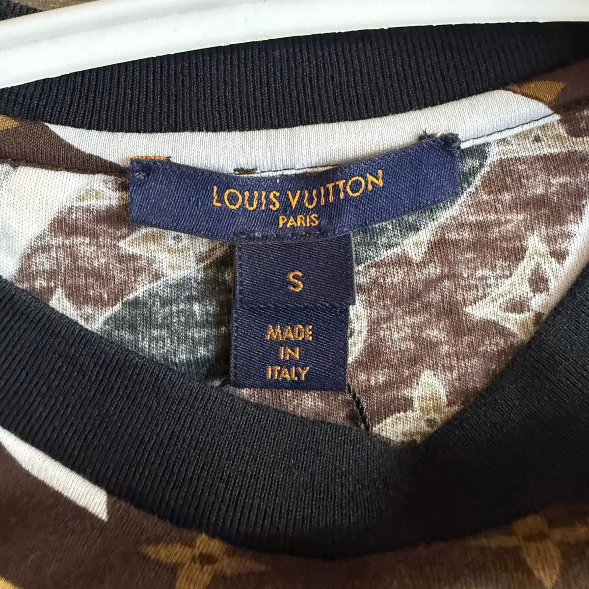 Louis Vuitton Camouflage Full Print Short Sleeve Top