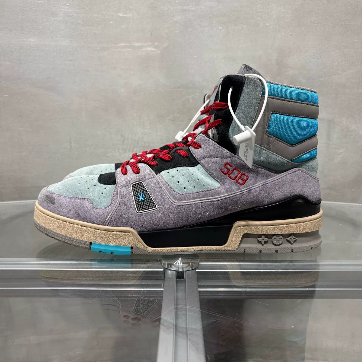 Louis Vuitton LV High-Top Monogram Sneakers Size