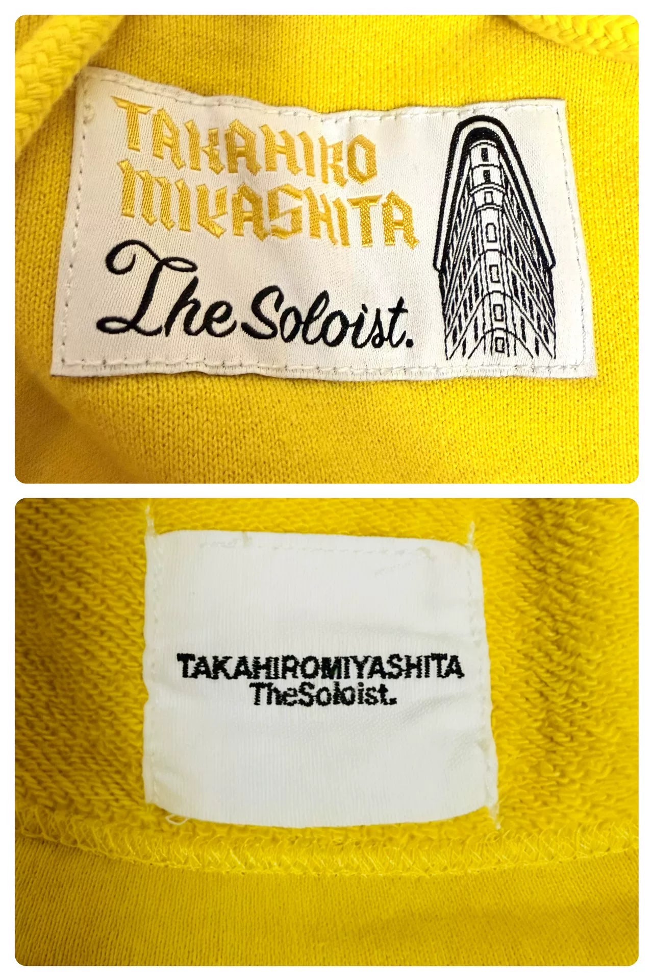 Takahiromiyashitathesoloist. Balaclava Yellow Cotton Balaclava