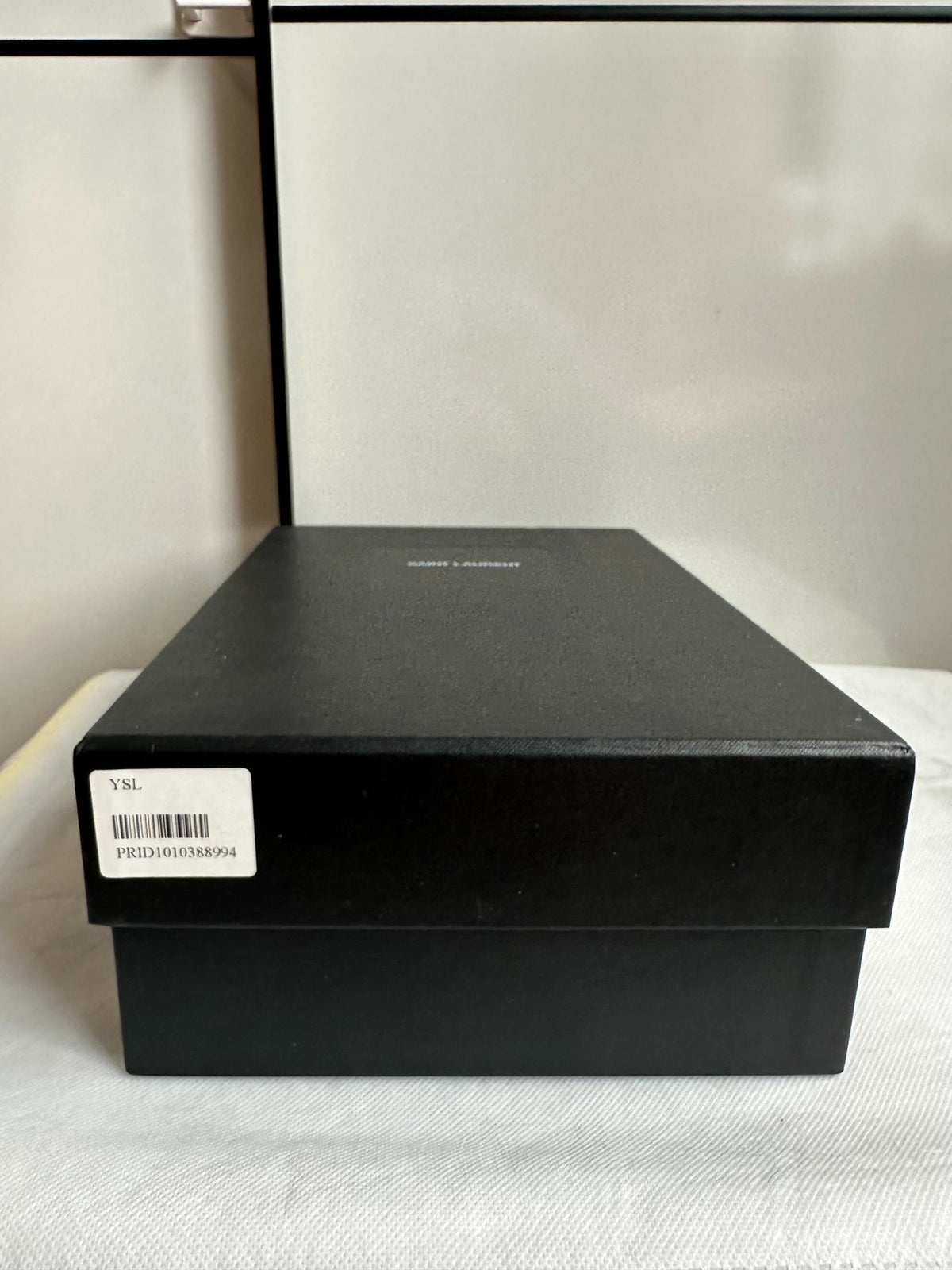 Saint Laurent Black Patent Leather Penny Loafers