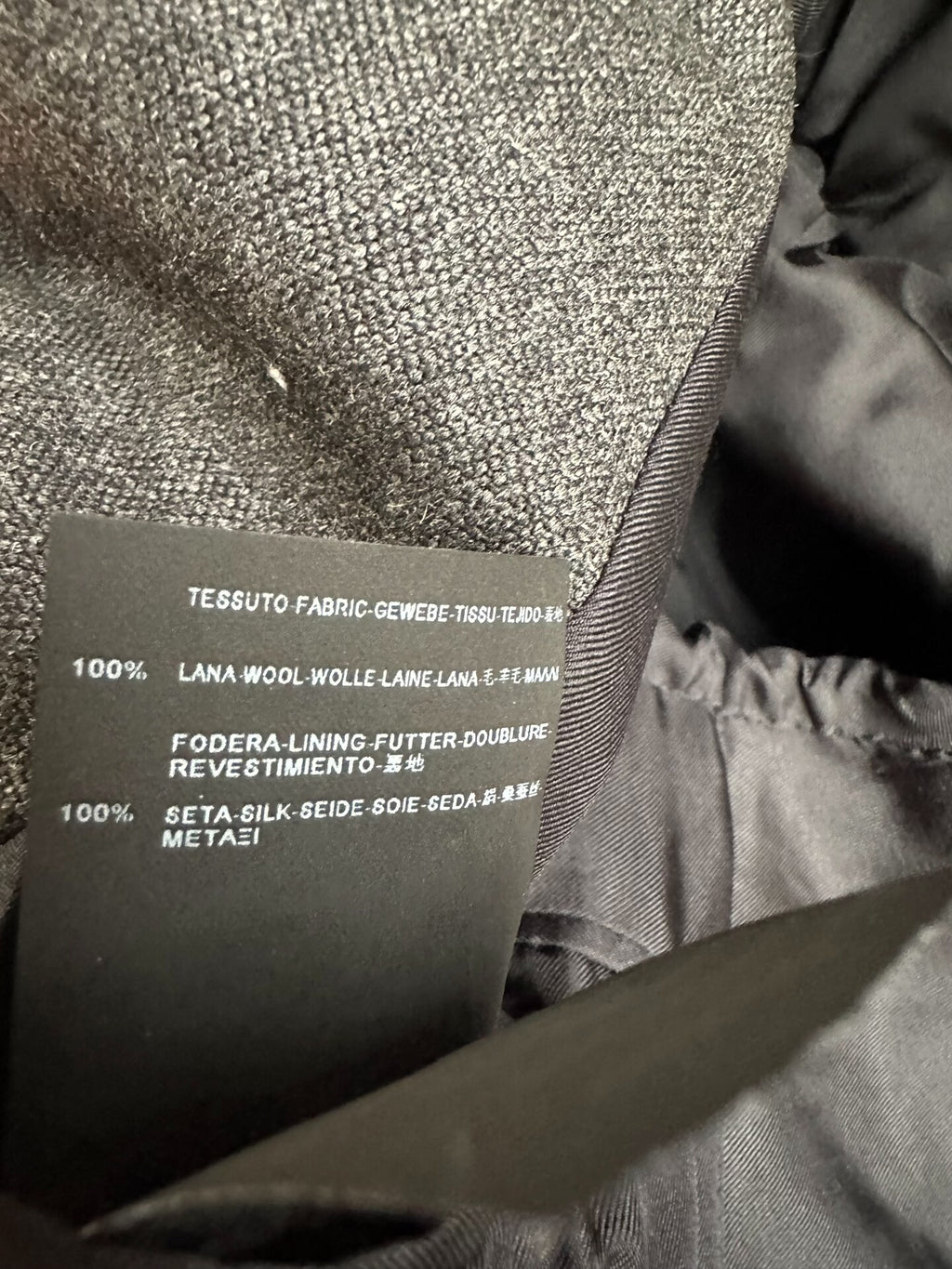 Saint Laurent FW14 Four-Pocket Wood-Button Wool Jacket