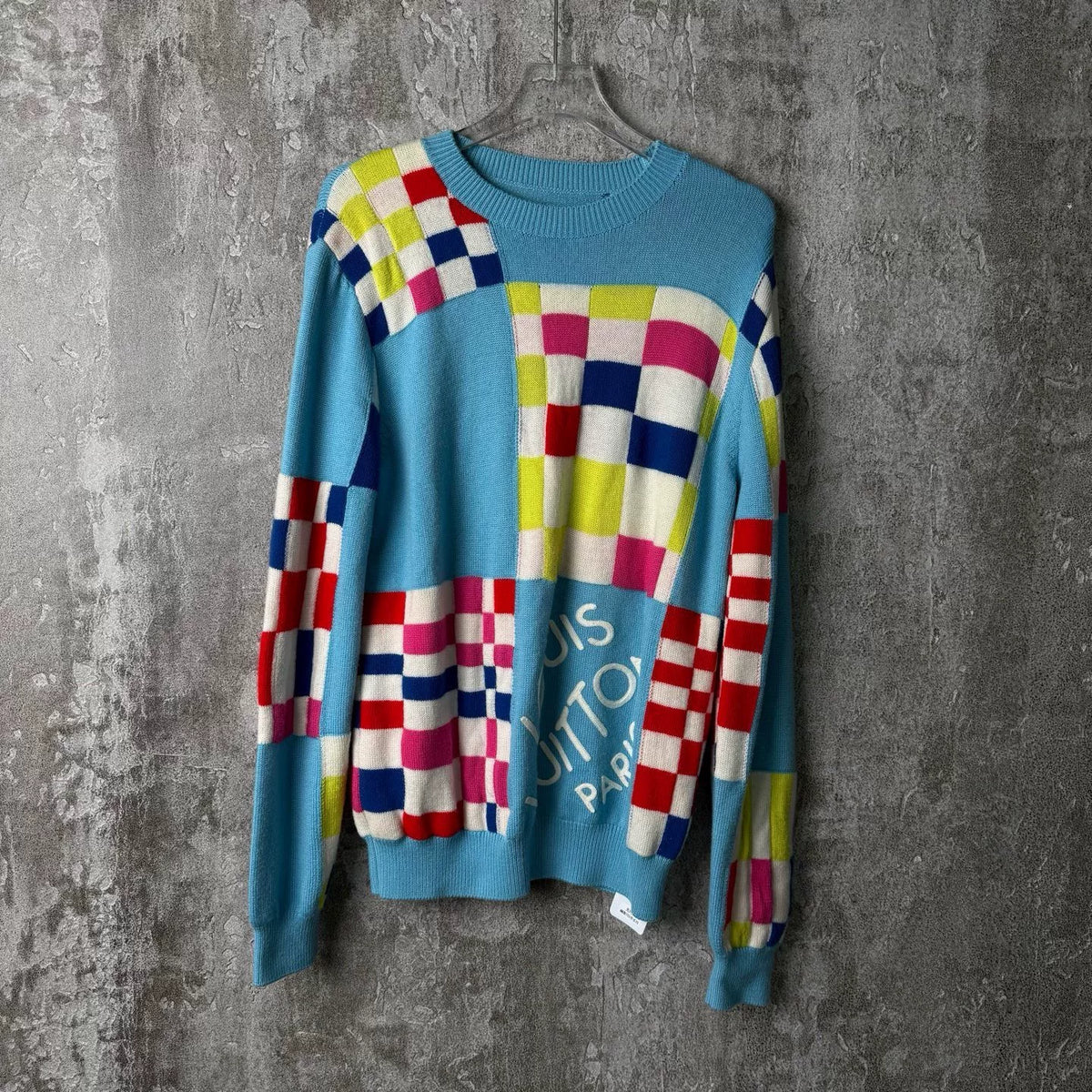 Louis Vuitton Checkerboard Logo Knit Sweater