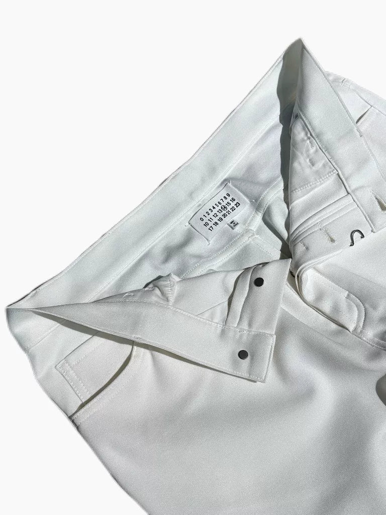 Maison Margiela 2018 Runway White Straight-Leg Pants