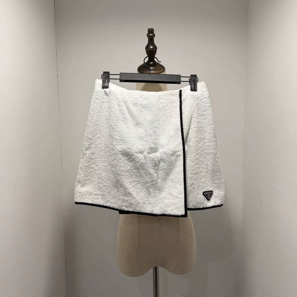 Prada Triangle Logo Skirt