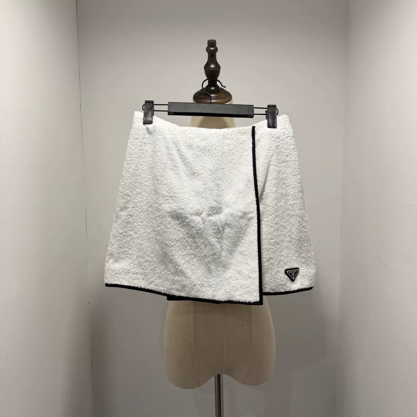 Prada Triangle Logo Skirt