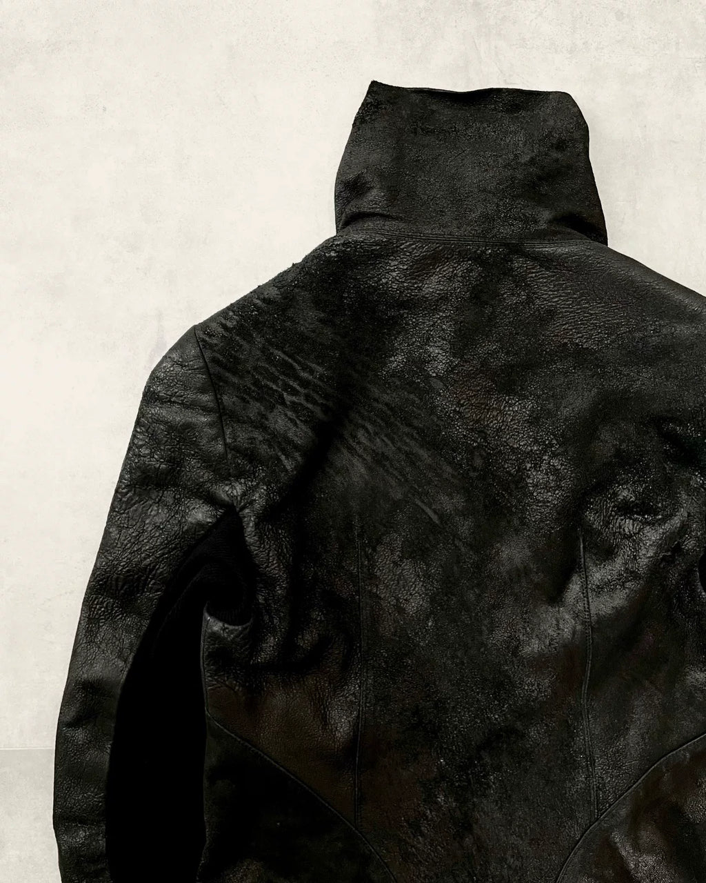 Rick Owens 2010s Embossed Lambskin Jacket