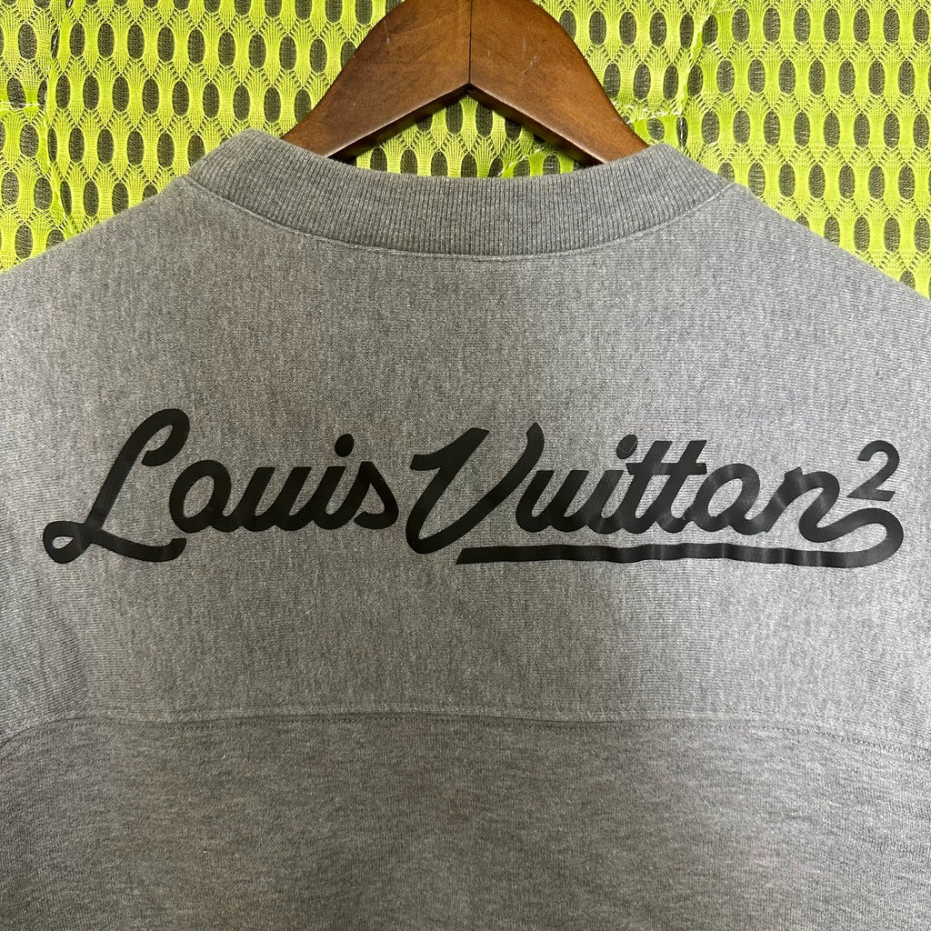 Louis Vuitton x Nigo Heart Handwritten LV MADE Print Crew Neck Cotton Sweater