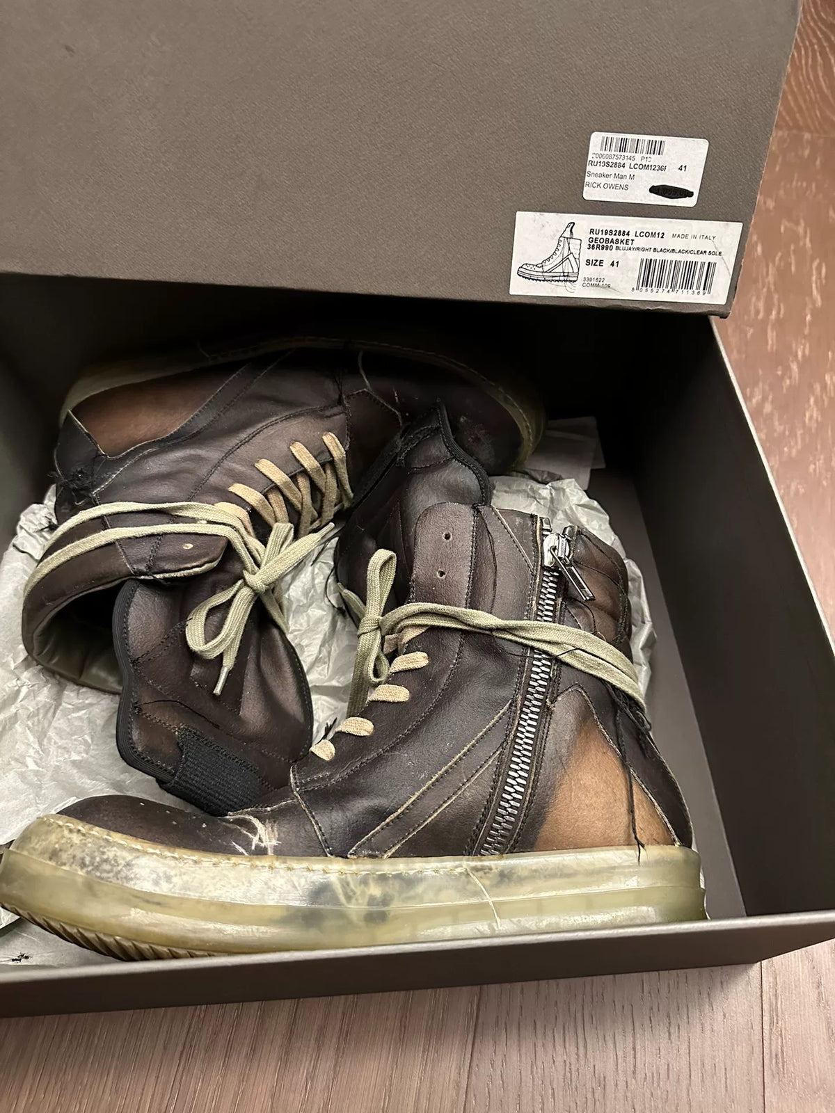 Rick Owens Ghost inverted triangle Sneakers