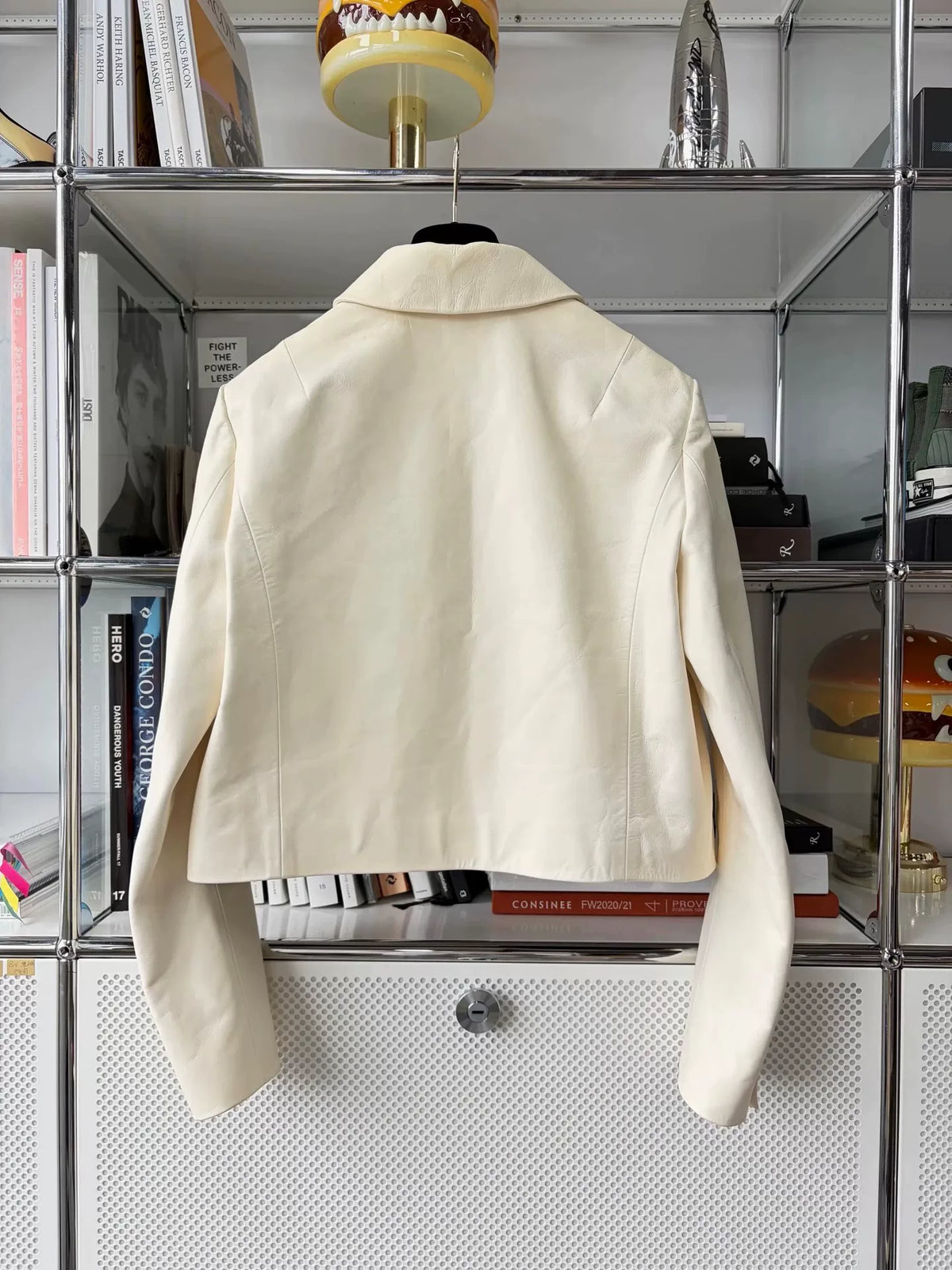 Dior Off-White Honeybee Embroidered Cowhide Jacket