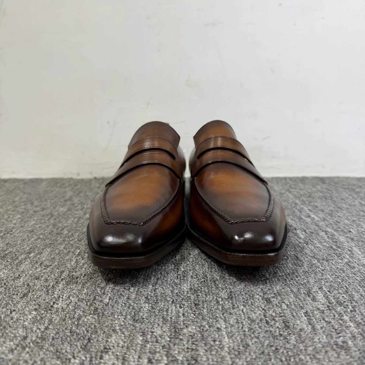 Berluti Hand‑Dyed Leather Loafers
