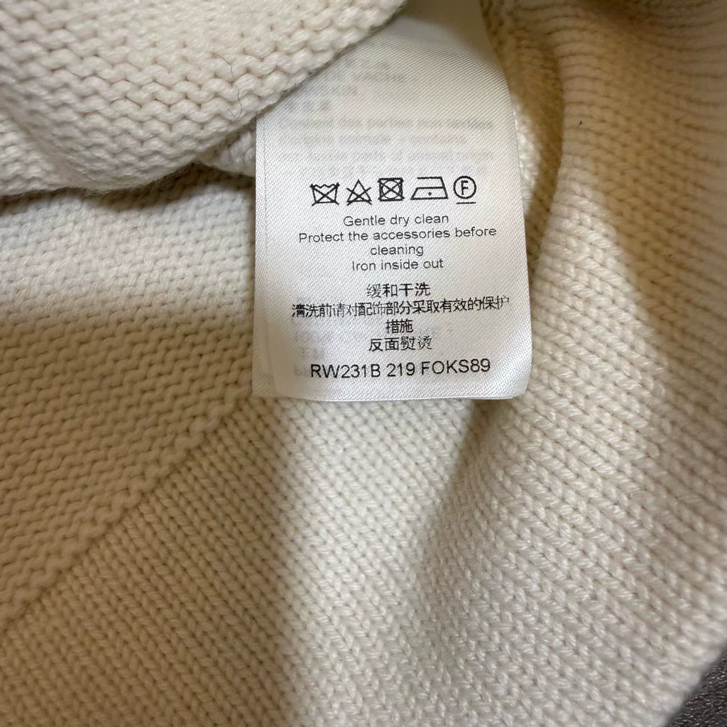 Louis Vuitton Monogram Leather Button Patchwork Cardigan