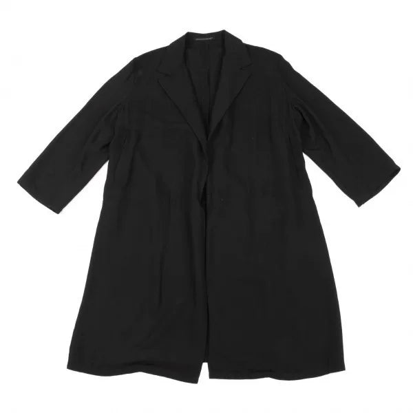 Yohji Yamamoto Black Peak-Lapel Jacket