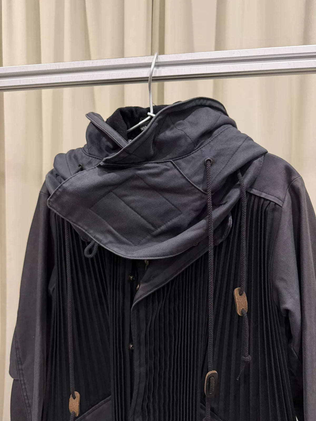 Junya Watanabe Detachable Hood Wrinkle Jacket