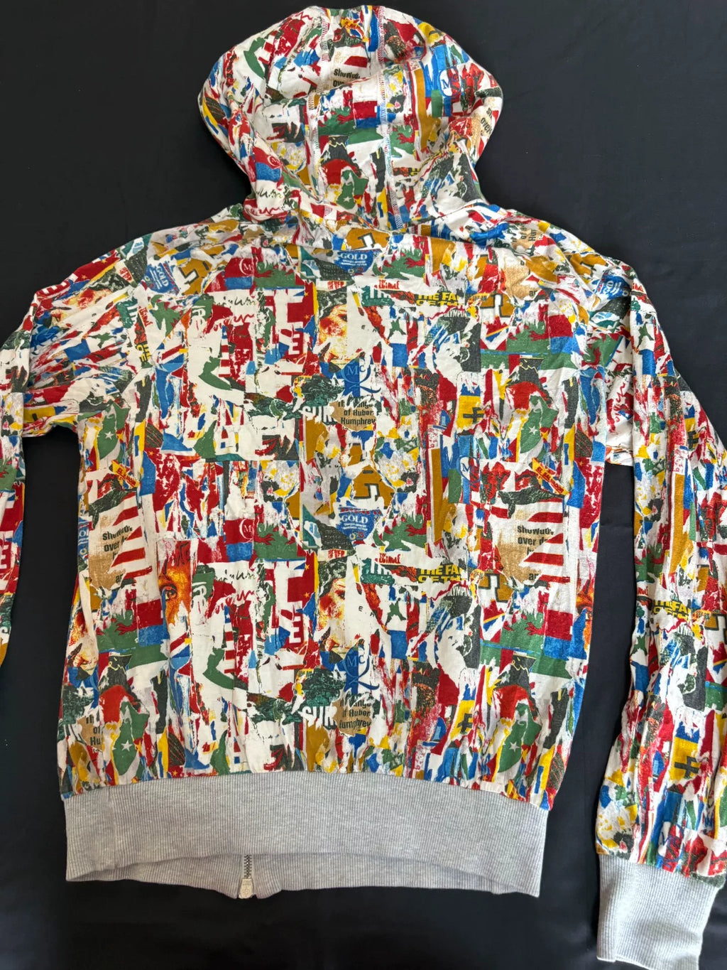 ALEXANDER MCQUEEN printed sweatshirt jacket
