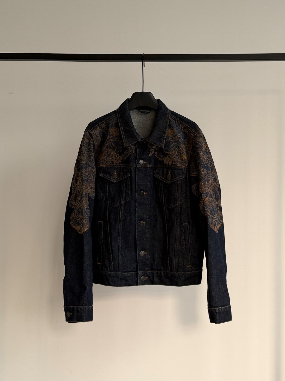 Dries Van Noten SS18 Floral Sleeve Cotton Jacket