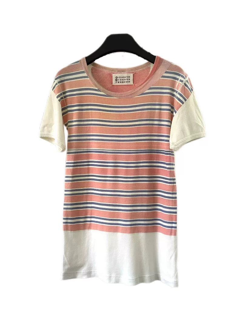 Maison Martin Margiela 01ss Hand-Printed Short-Sleeve