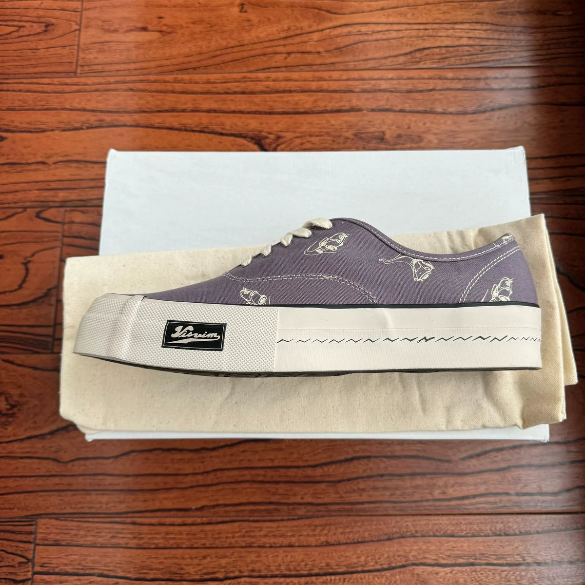 Visvim 22aw LOGAN DECK LO ROADSTER Canvas Purple Shoes